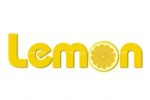 Lemon Word in Yellow Font with Lemon Slice